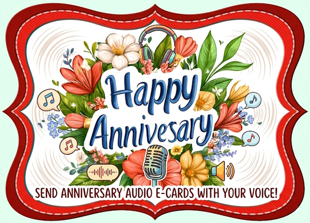 Personalized audio eCards with voice messages
